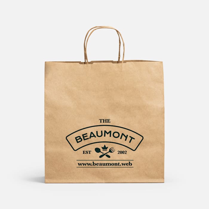 Printed Paper Carrier Bags Paper Takeaway Bags VistaPrint UK