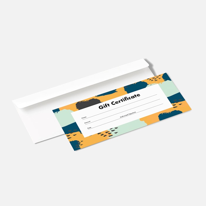 Gift Certificates, Custom Gift Cards Printing | VistaPrint