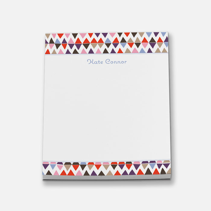 Multicolored Personalized Note Pads Set of 4 Custom Memo Pads 