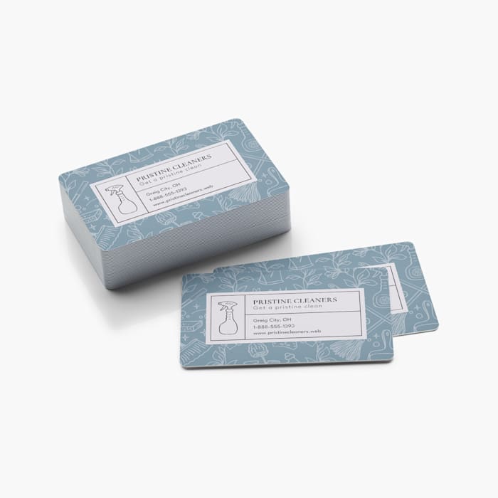 White Plastic Business Cards VistaPrint