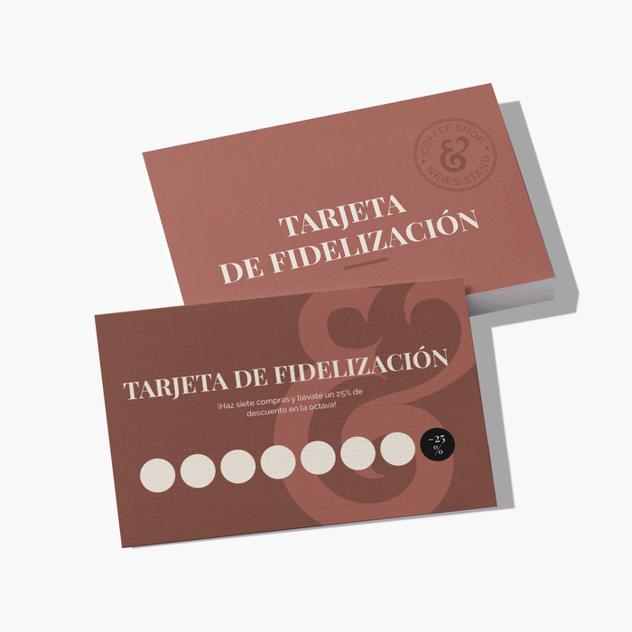 Tarjetas de fidelidad personalizadas, tarjetas perforadas para