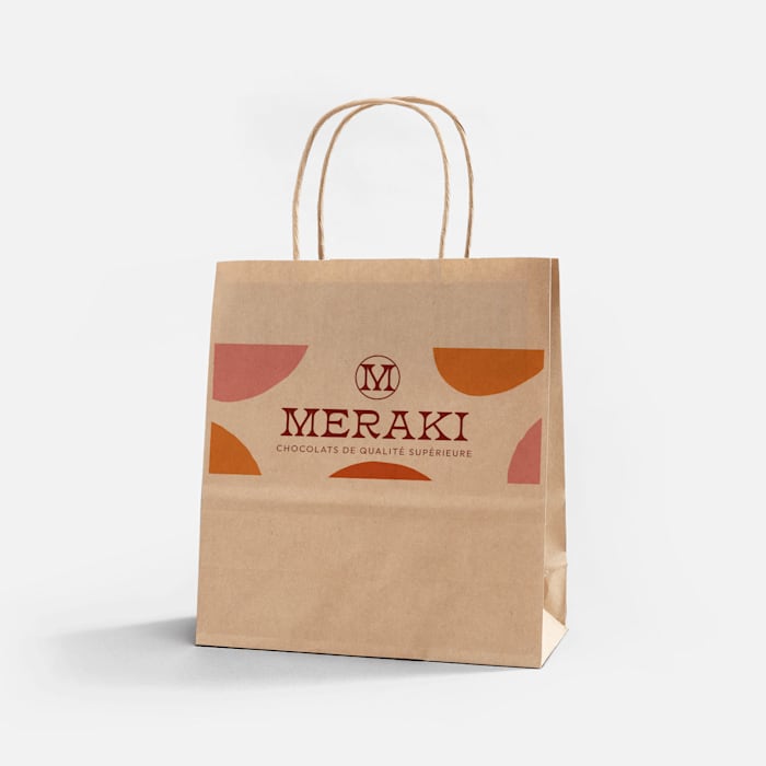Sac papier kraft personnalise VistaPrint