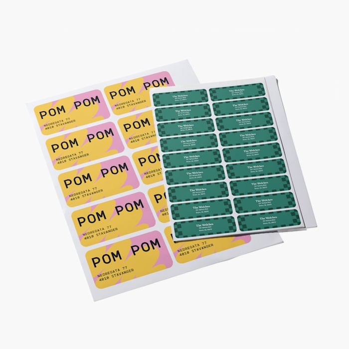 Adresselapper klistremerker