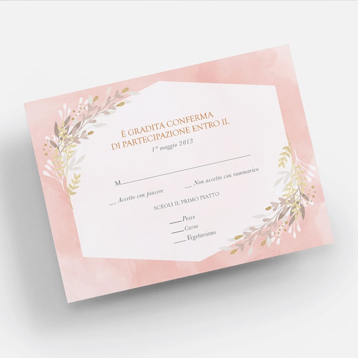 Biglietti Per Richiesta Di Conferma Invito Di Matrimonio Vistaprint