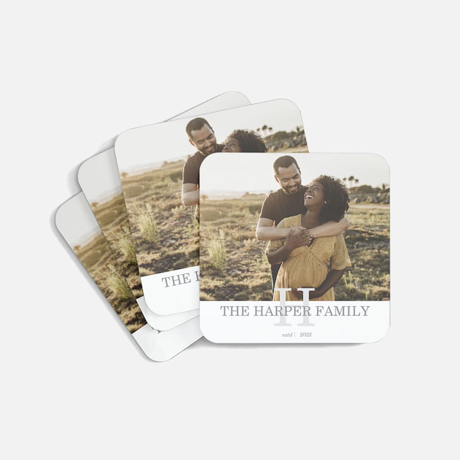 Order personalized coasters on sale