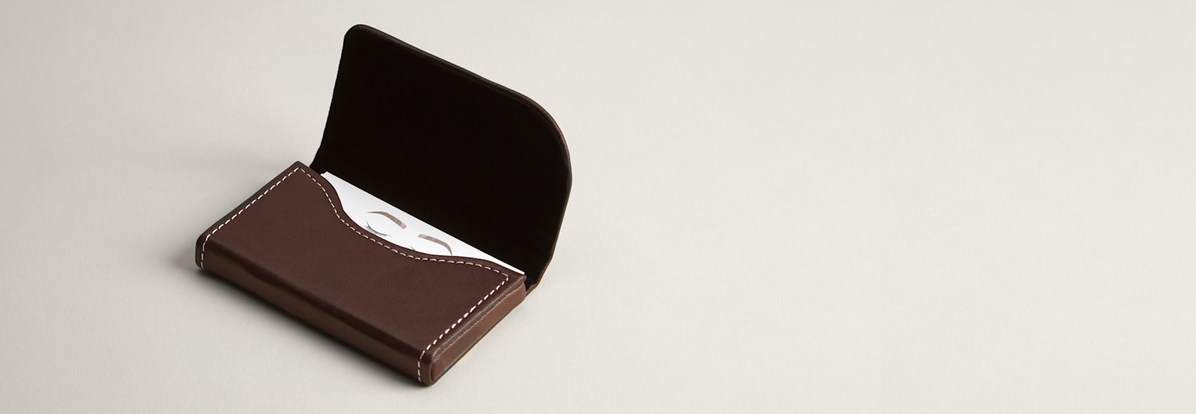 Brown Leather Business Card Holder, Brown Leather Card Case Vistaprint