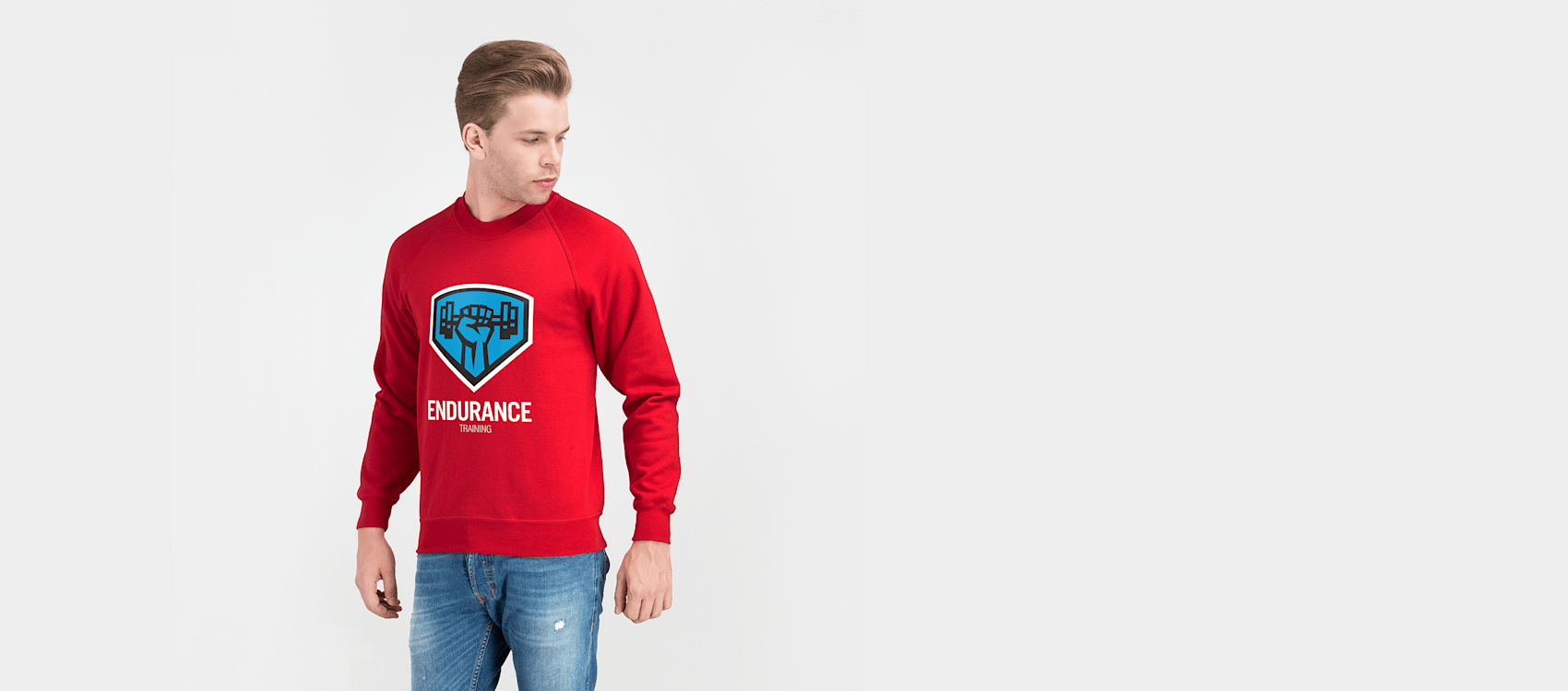 fruit of the loom crew sweatshirt