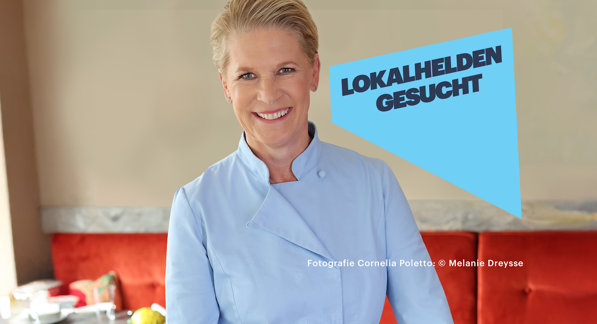 Cornelia Poletto, Kooperationspartnerin der Gastronomieaktion von VistaPrint