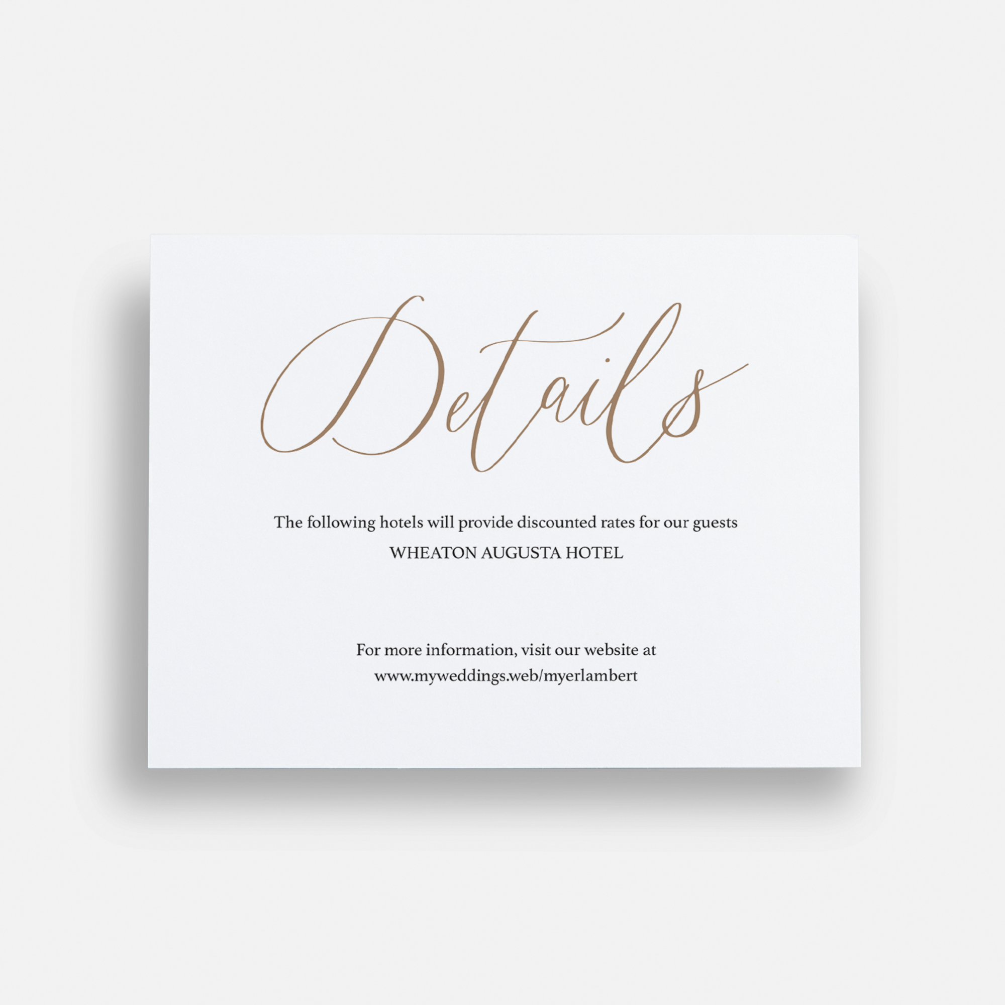 Wedding Enclosure Cards