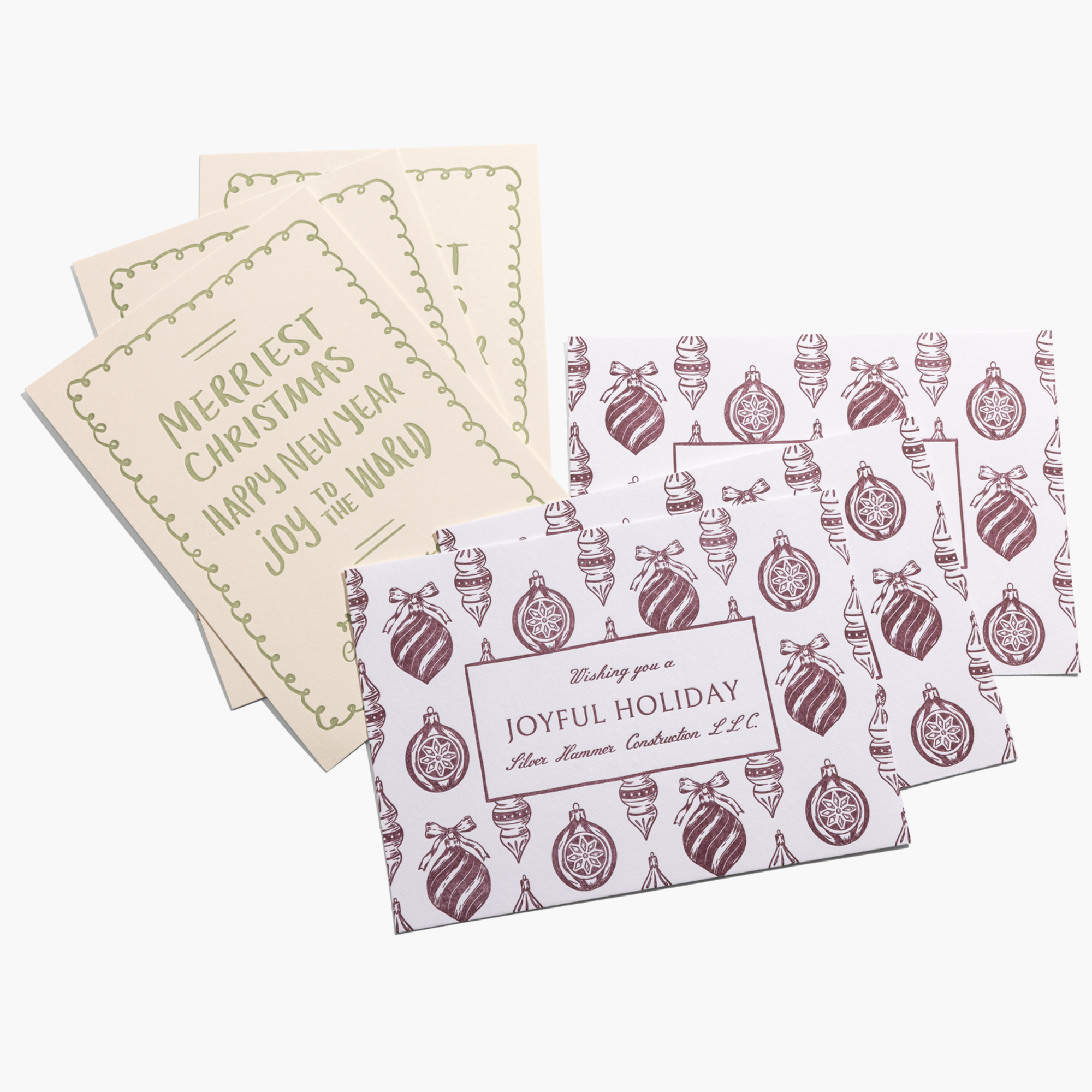 Letterpress Holiday Cards