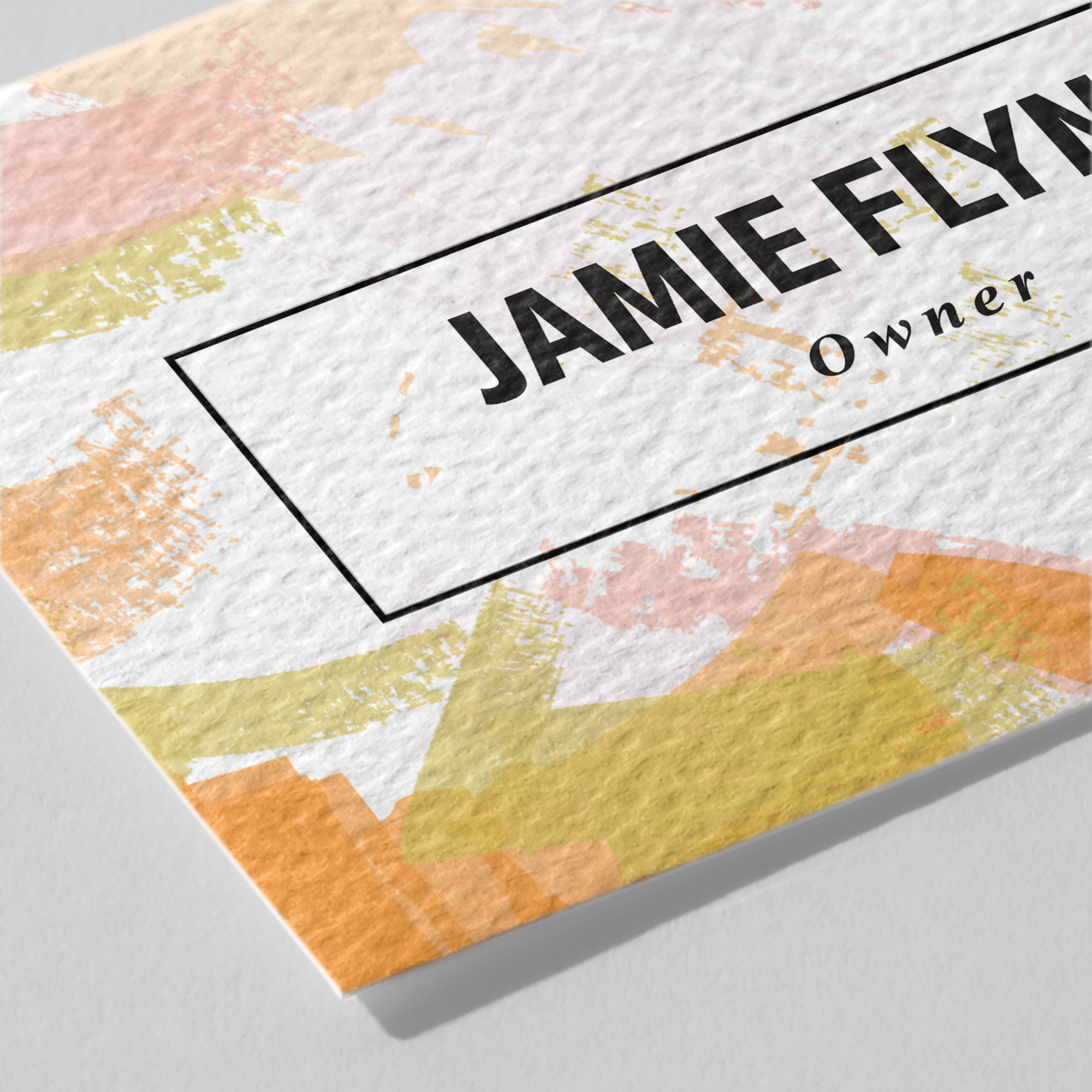 Natural Textured Business Cards