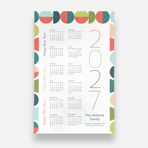 2022 personalized poster calendar