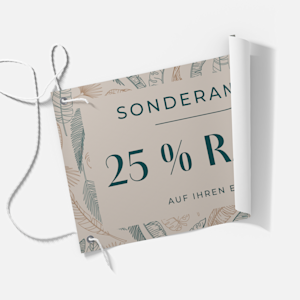 Personalisierbare Vinyl-Werbebanner