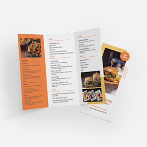 Custom Menu Printing Restaurant Takeout Menus VistaPrint CA