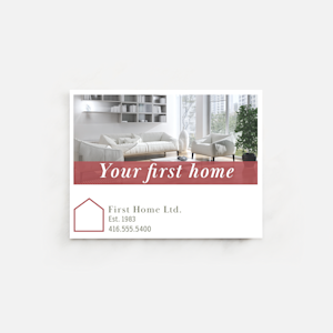 postcard magnet for real estate