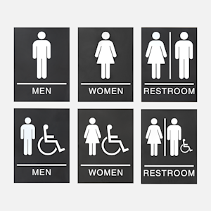 bathroom signs ADA compliant