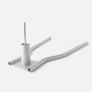 Support base for fence flagpole – Pixelforma