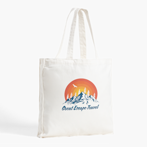 Budget 100% Cotton Natural Printed Tote Bags - Custom Tote Bags With Y