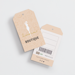 Home Textile Carton Kraft Paper Personalized Clothing Labels For Kids