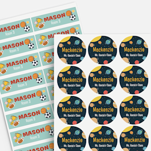 Personalized Kids Labels, Kids Name Labels | VistaPrint