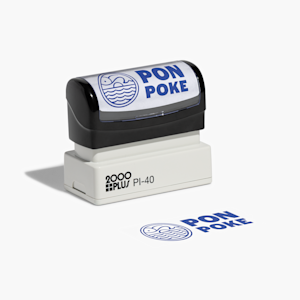 Personalized inked stamps from VistaPrint