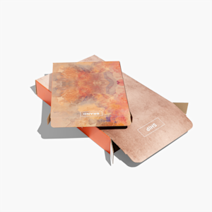  colorful flat shipping box sample.