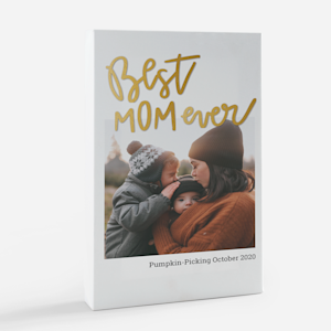 photo canvas with best mom ever design 