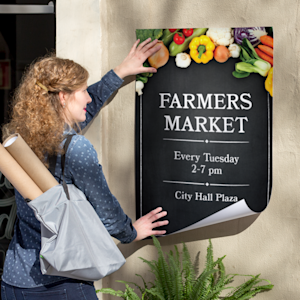custom farmers market printed poster