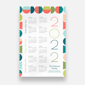 2022 personalized poster calendar