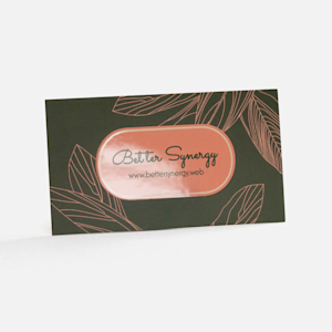 Business Card In Black With Luxurious Brown Ornaments For Your