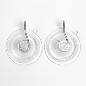 suction cups with metal hooks