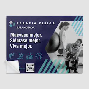 vinilo de pared personalizado para empresas de terapia física