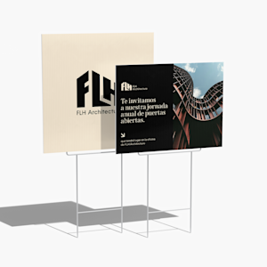 soportes para carteles exteriores personalizados