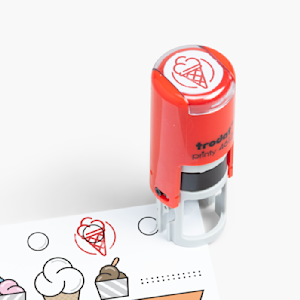 Tampon Automatique Personnalisé 12 Mm – Pour Cartes De Fidélité Café/boissons – Logo Personnalisable, Encre Rechargeable - 5