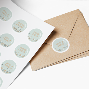 Autocollant enveloppe personnalisé logo - Impression & Imprimerie