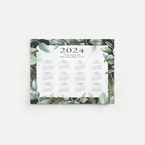 Calendario magnetico 2024/Calendario da frigorifero 12 mesi