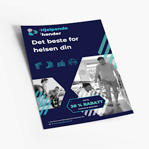 En plakat som tilbyr en tidsbegrenset rabatt på fysioterapi.
