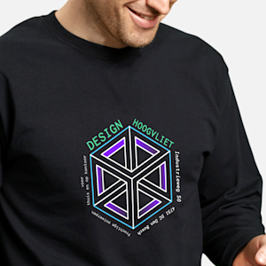 Standaard T shirt met lange mouwen bedrukken VistaPrint