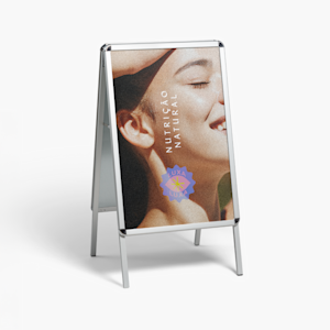 Cavalete publicitário para exterior