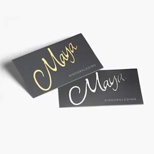 Gold foil business cards