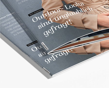 Broschüren mit Rückstichheftung