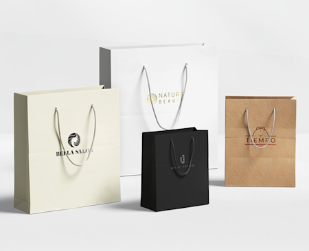 Papiertüten bedrucken, Papiertaschen mit Logo | VistaPrint