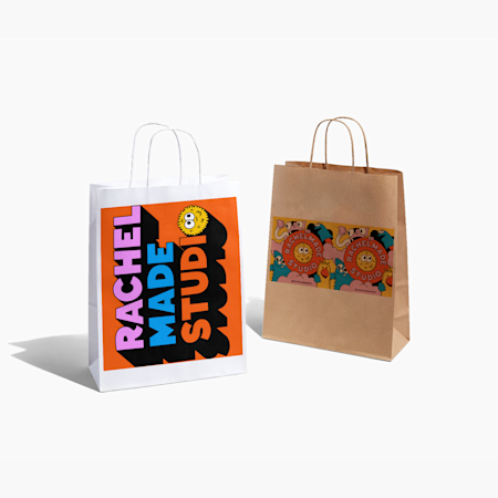 Printed Paper Bags Personalised Paper Bags with Logo VistaPrint IE