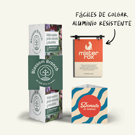 Fáciles de colgar, aluminio resistente