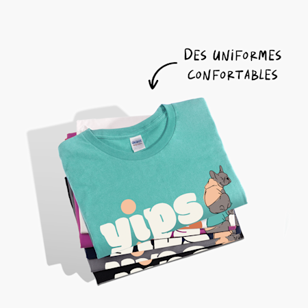 Des t-shirts pour des uniformes tout confort