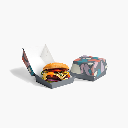 Lot De 30 Boîtes à Hamburgers En Papier Kraft – Taille 10x10x7,3 Cm, Résistant à La Graisse, Pour Plats à Emporter - 4