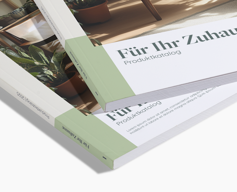 Broschüren mit Klebebindung