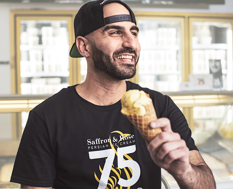 Pienyrittäjän tarina: Sahramiruusu jäätelö