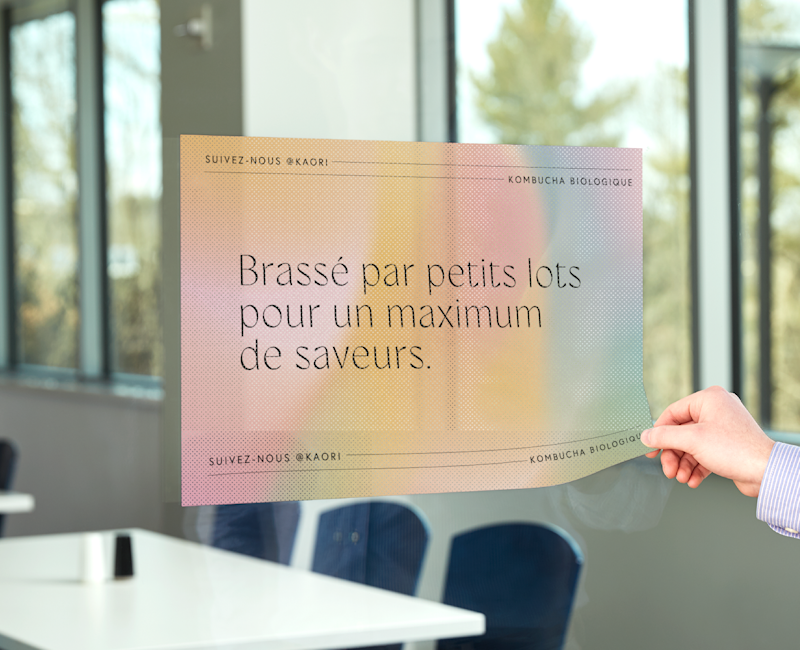 Vinyle microperforé pour vitres