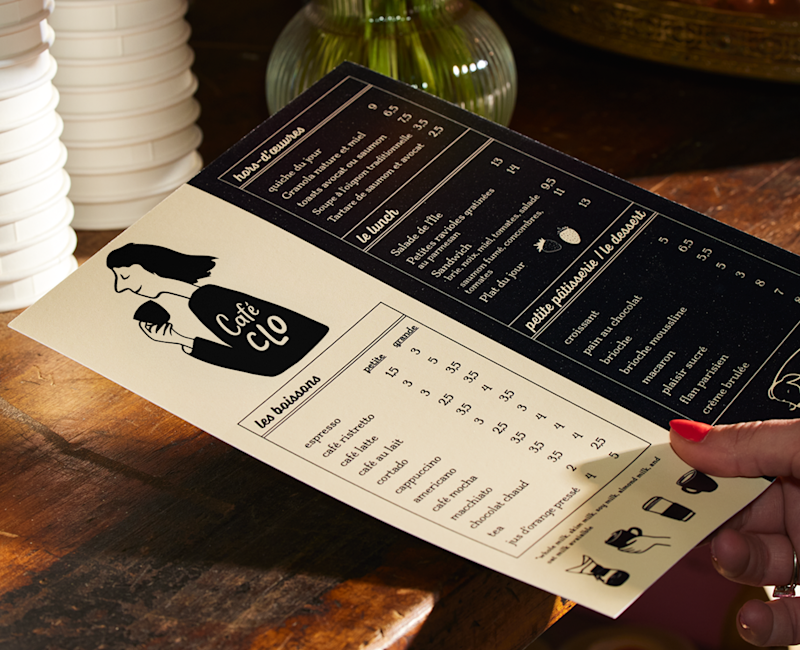 Cartes de menu